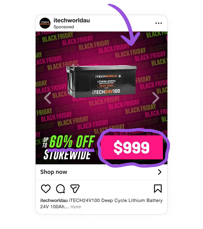 Black Friday colors done differently